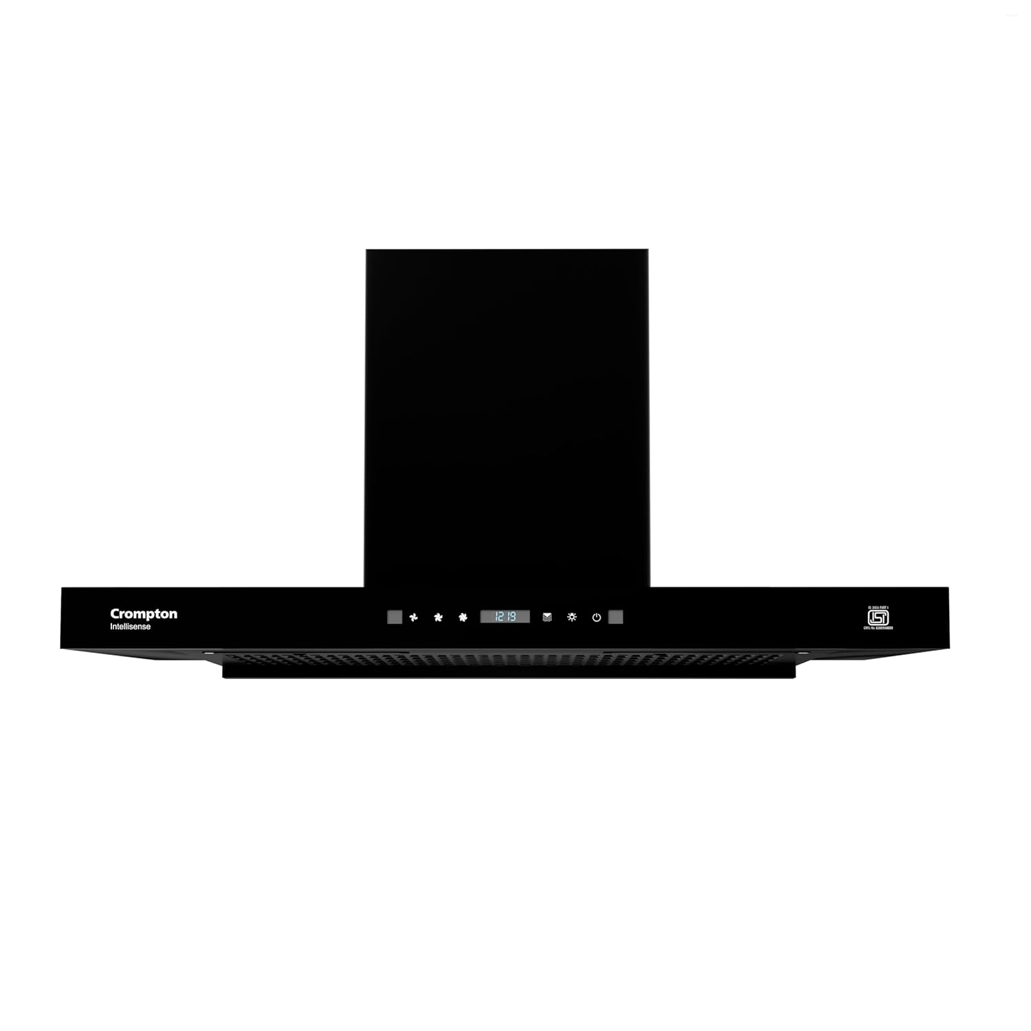 Crompton Intelli Sense 1470m3/hr 90cm Box Kitchen Chimney| Filterless Autoclean| Built In Oil Collector| Touch+ Motion Sensor Control| 10 Yrs Motor & 1 Yr Overall Warranty