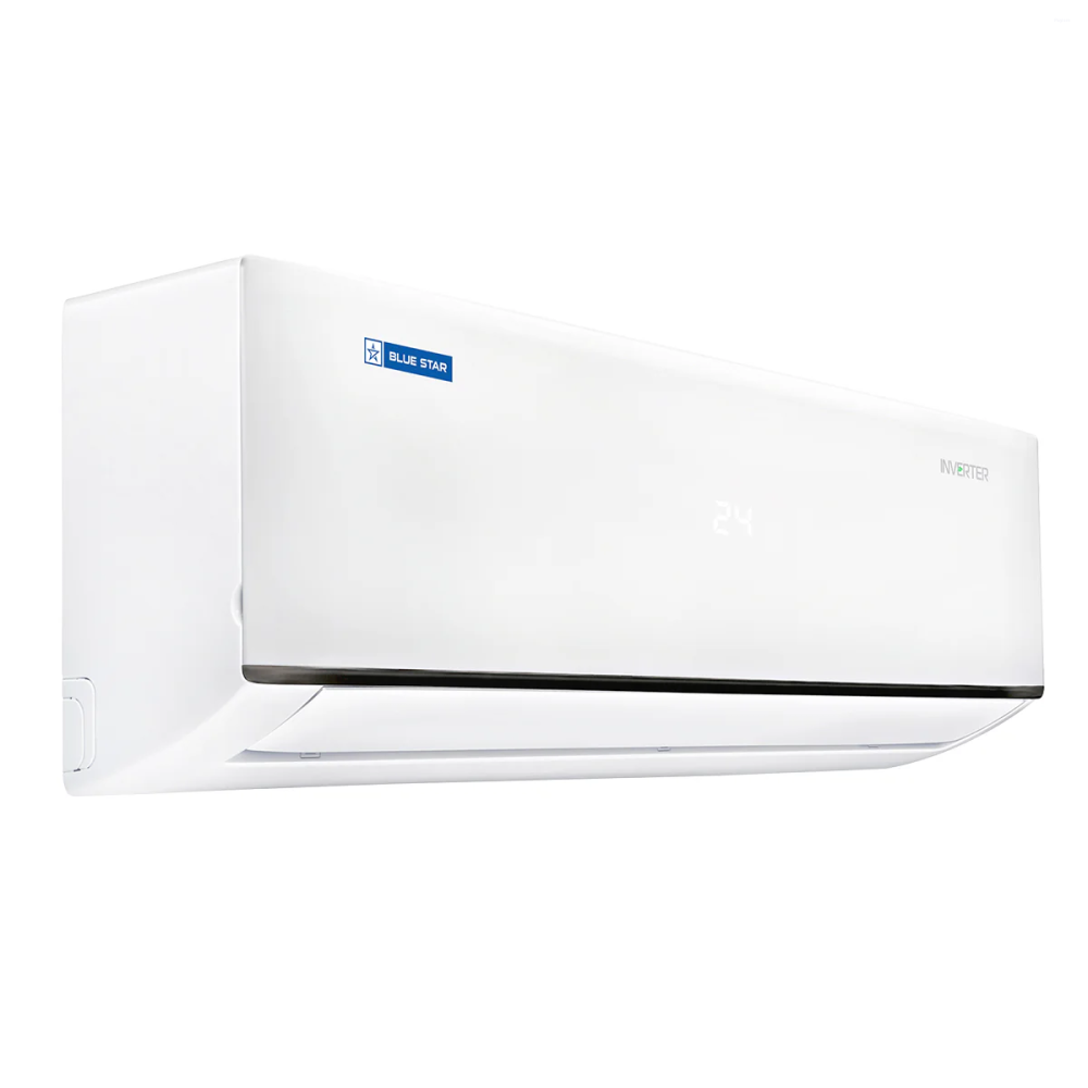 Blue Star 2 Ton 5 Star, Inverter Split AC (Copper, Convertible 5 in 1 Cooling, Multi Sensors, Dust Filter Blue Fins, Self Diagnosis, IC524DNUR,White)