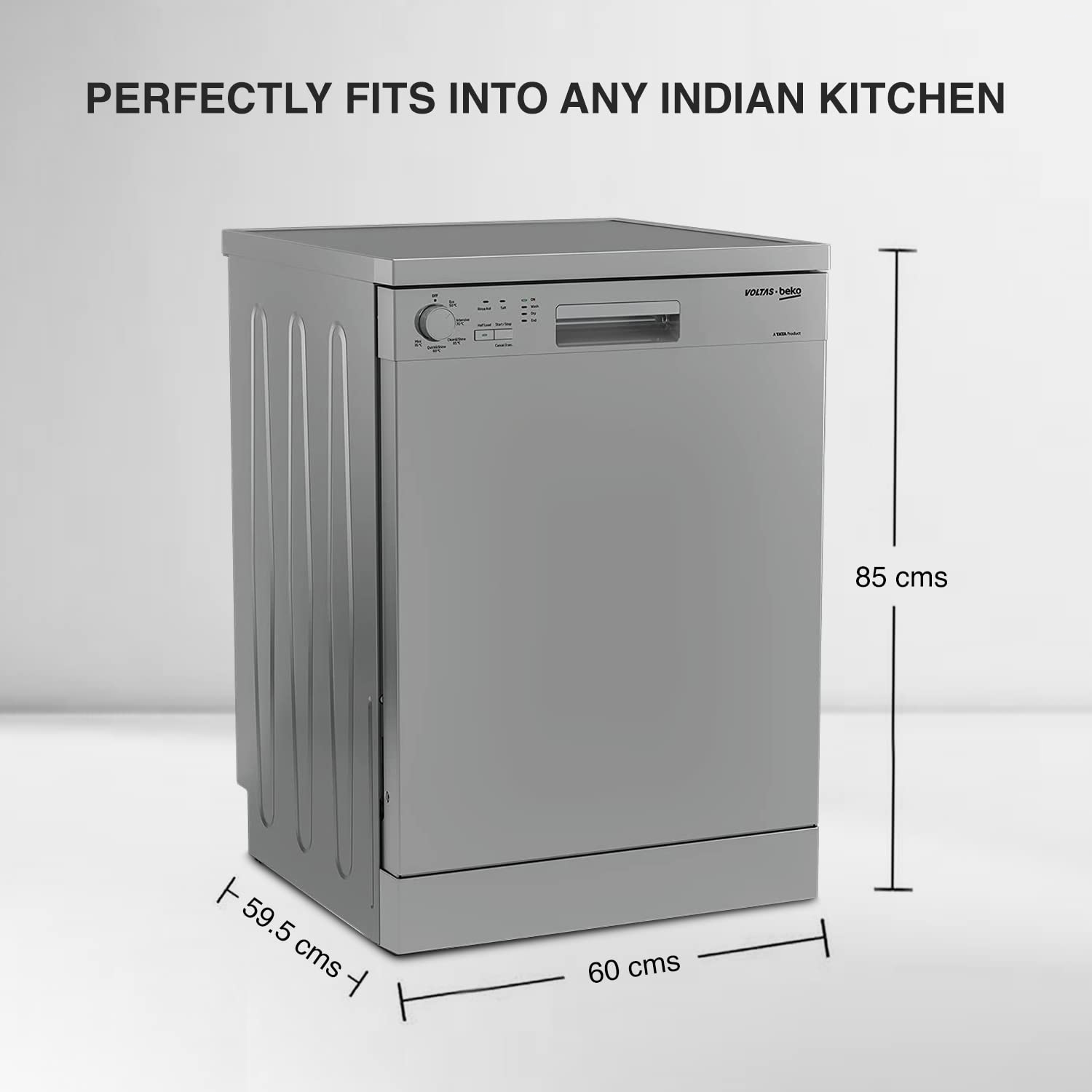Voltas Beko DF14S3 Free Standing 14 Place Settings Dishwasher