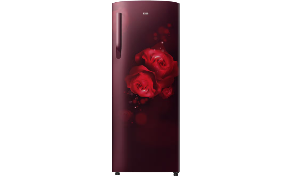 IFB Advance-Cool 251 L 4 Star Direct Cool Refrigerator, Flower Pattern, SWEET VALENTINE RED, Inverter Compressor 2025