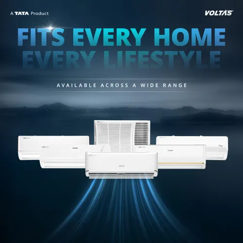 Voltas Split Air Conditioner, 1.5 Ton,3 Star - 183INV Vectra Zen Silver