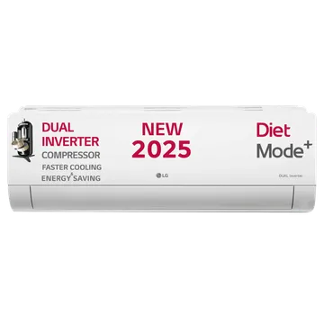 LG 3 Star (2.0) Split AC, AI Convertible 6-in-1 Cooling, Gold Fin+, Viraat Mode, Diet Mode+, 6.3 kW, 2025 Model